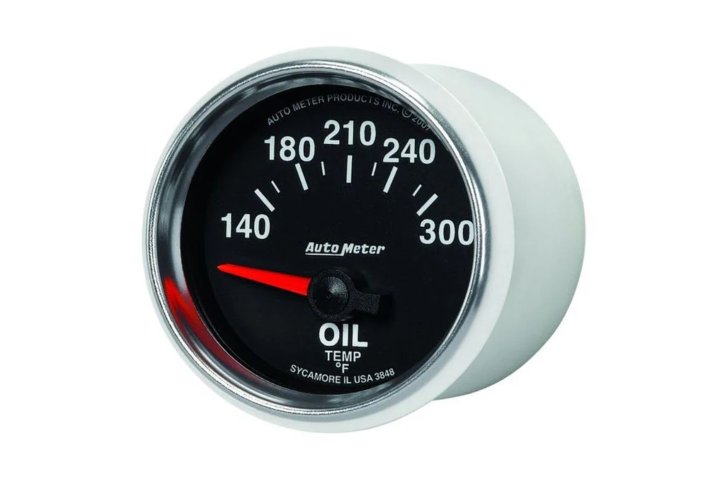 AutoMeter 52mm GS Oil Temperature Gauge, 140-300°F, Air-Core (3848) - Image 3