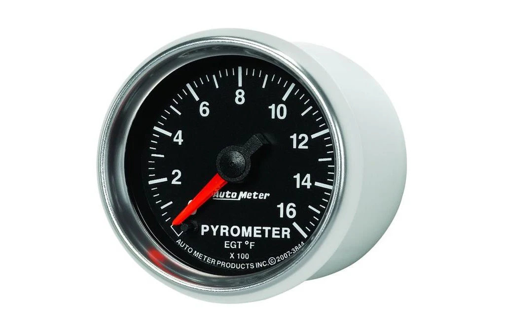 AutoMeter 52mm GS Pyrometer Gauge, 0-1600 °F, Stepper Motor (3844) - Image 3