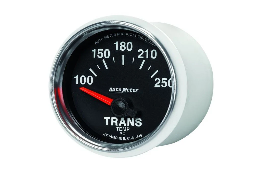 AutoMeter 52mm GS Transmission Temperature Gauge, 100-250°F, Air-Core (3849) - Image 3