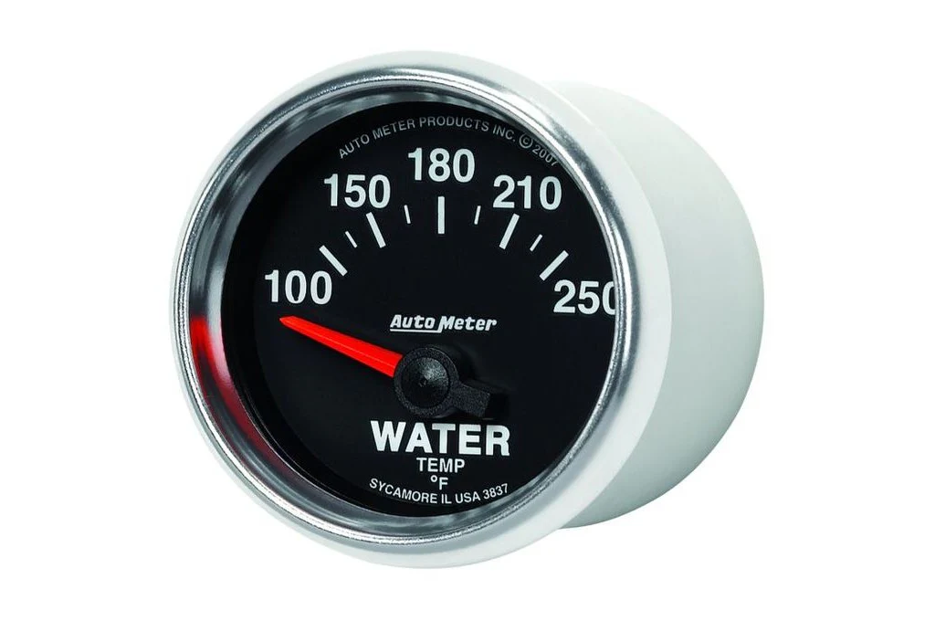 AutoMeter 52mm GS Water Temperature Gauge, 100-250 °F, Air-Core (3837) - Image 3