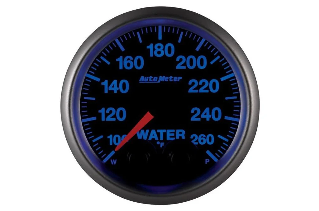 AutoMeter 52mm Elite Water Temperature Gauge, 100-260°F, Stepper Motor (5654) - Image 3
