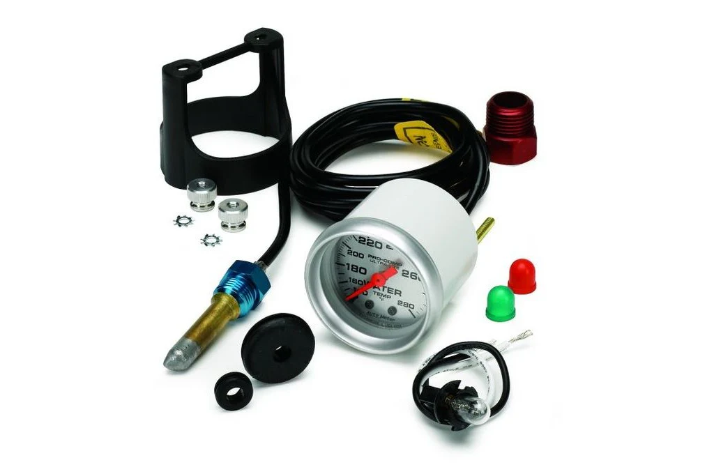 AutoMeter 52mm Ultra-Lite Water Temperature Gauge, 140-280°F, Mechanical (4331) - Image 2