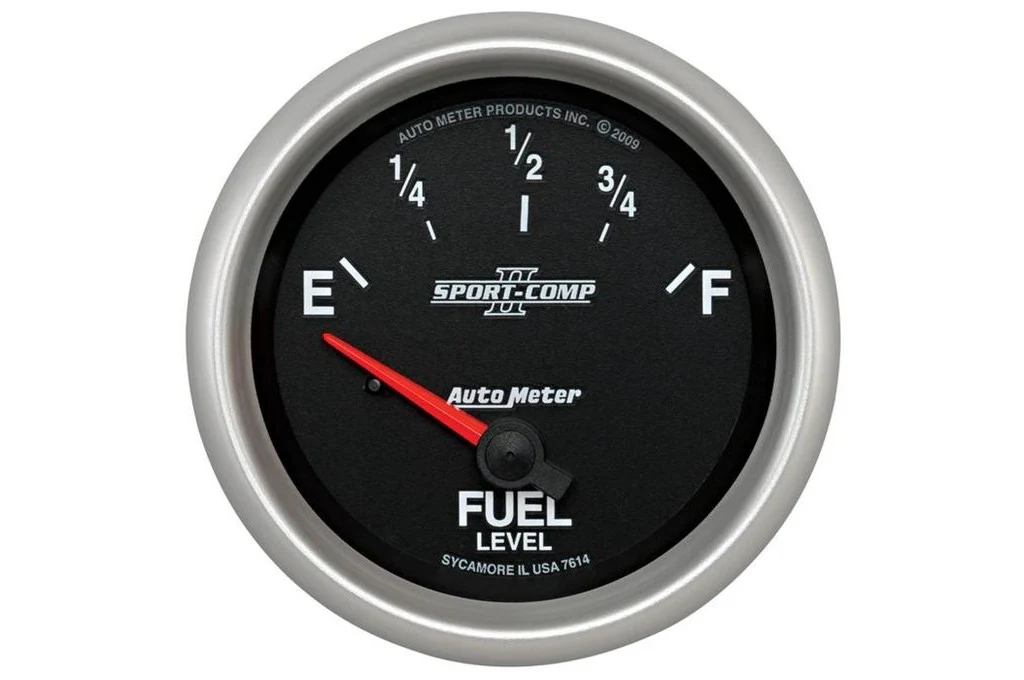 AutoMeter 2-5/8" Sport Comp II Fuel Level Gauge, 0-90 Ω, Air-Core, GM, SSE (7614)