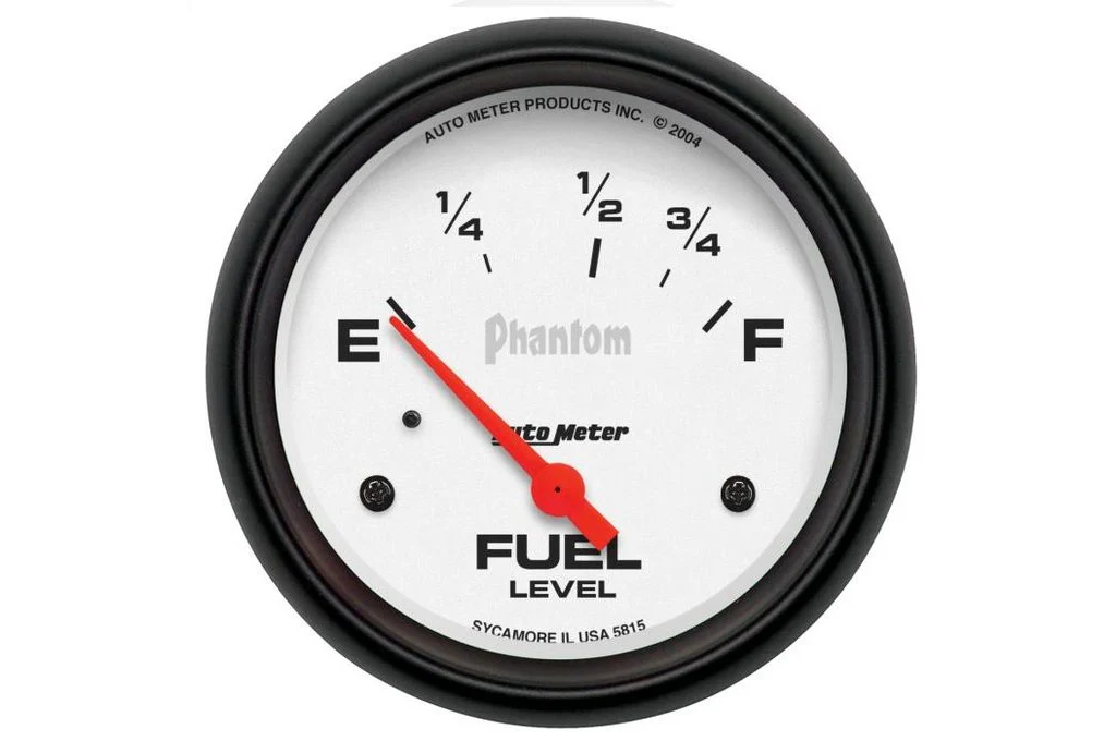 AutoMeter 2-5/8" Phantom Fuel Level Gauge, 73-10 Ω, Air-Core (5815)
