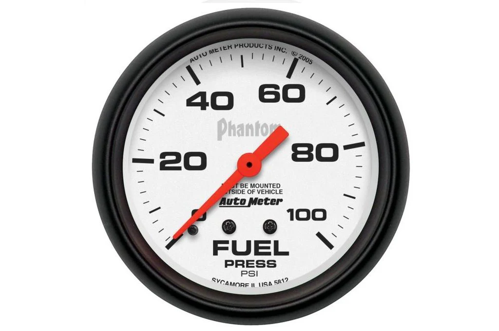 AutoMeter 2-5/8" Phantom Fuel Pressure, 0-100 PSI, Mechanical (5812)