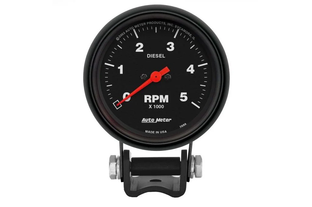 AutoMeter 2-5/8" Pedestal Tachometer Gauge, 0-5,000 RPM (2888)