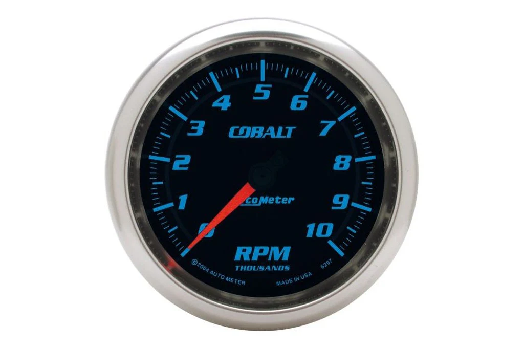 AutoMeter 3-3/8" Cobalt In-Dash Tachometer, 0-10,000 RPM (6297)