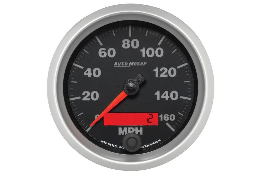 AutoMeter 3-3/8" Elite Speedometer, 0-160 MPH, Electric (5688)