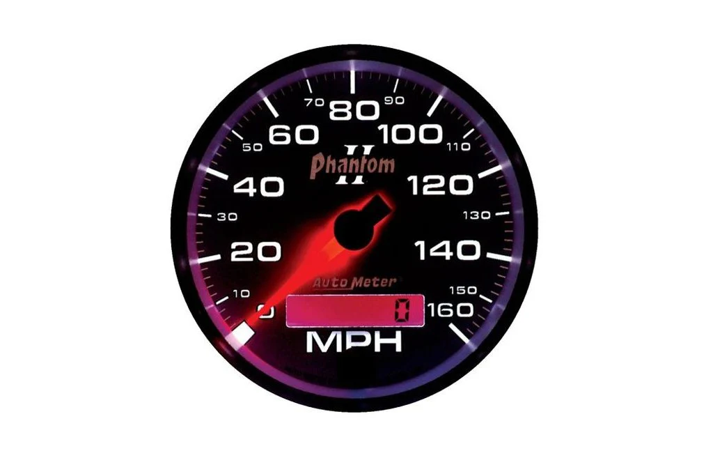 AutoMeter 3-3/8" Phantom II Speedometer, 0-160 MPH, Electric (7588) - Image 2