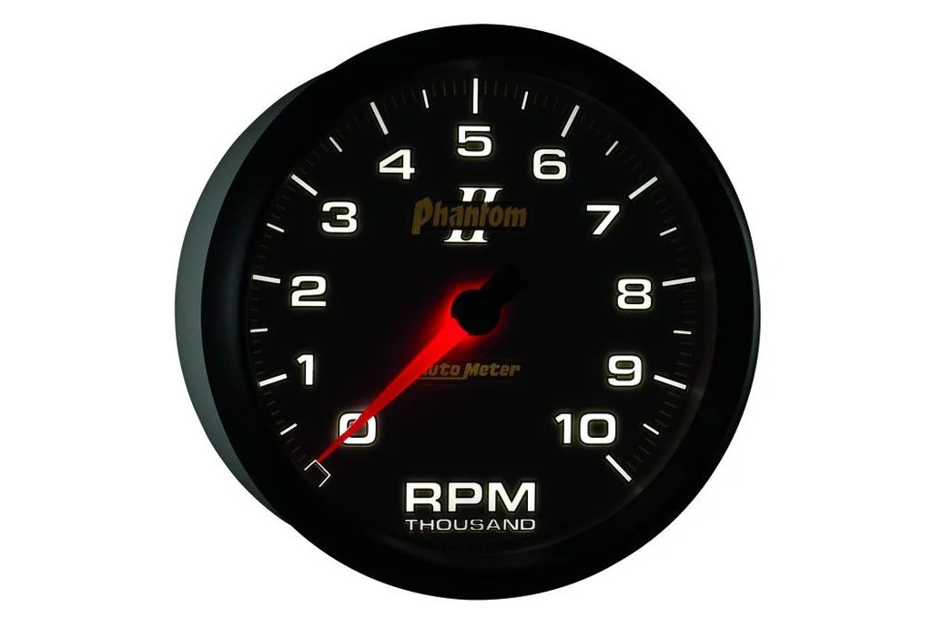 AutoMeter 5" Phantom II In-Dash Tachometer, 0-10,000 RPM (7598) - Image 2
