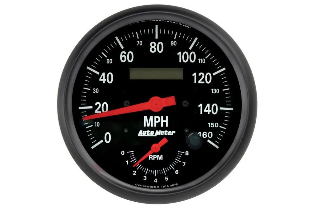 AutoMeter 5" Z-Series Tachometer/Speedometer Combo, 8K RPM/160 MPH (2678)