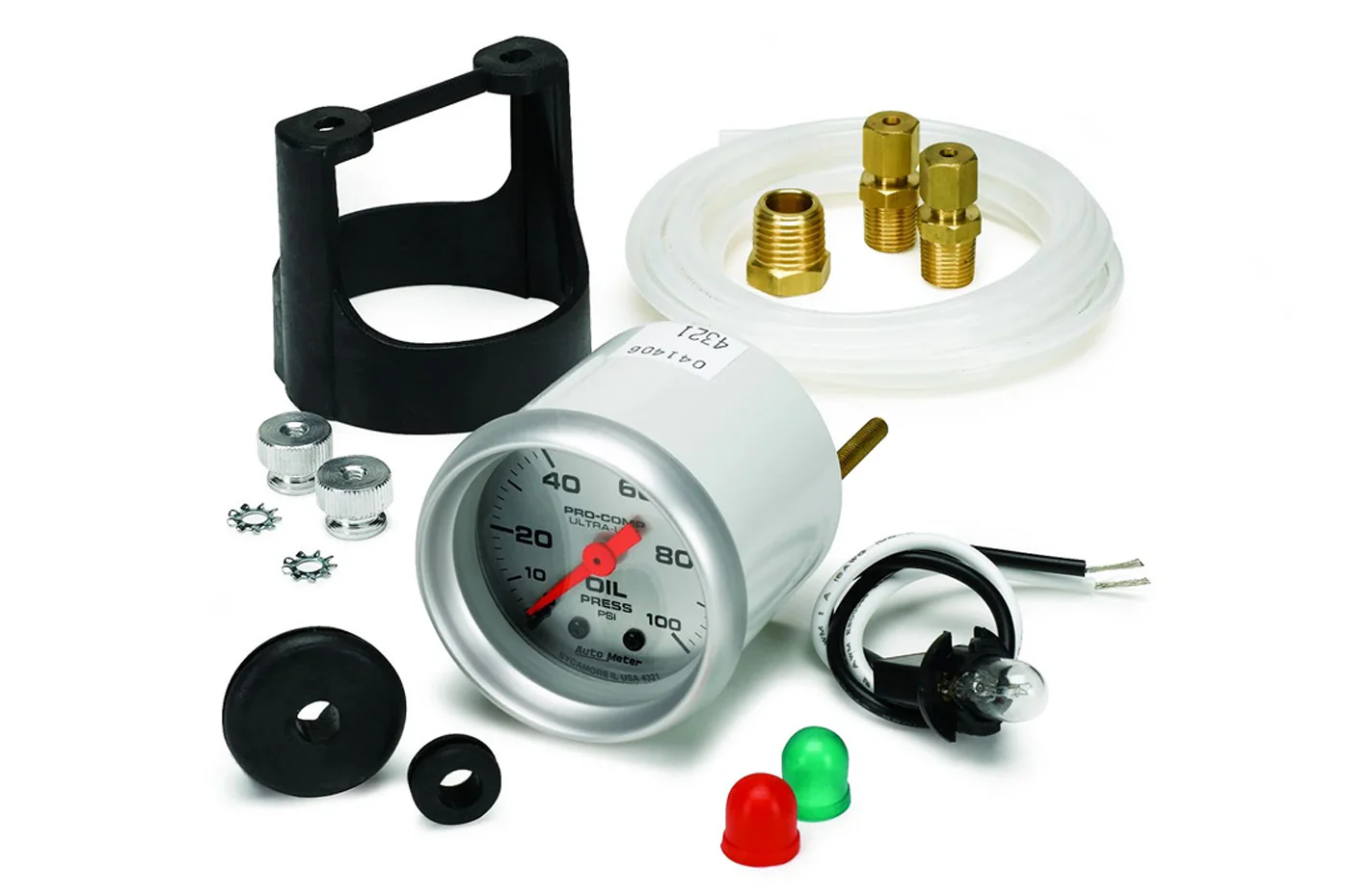 AutoMeter 52mm Ultra-Lite Oil Pressure Gauge, 0-100 PSI, Mechanical (4321) - Image 2