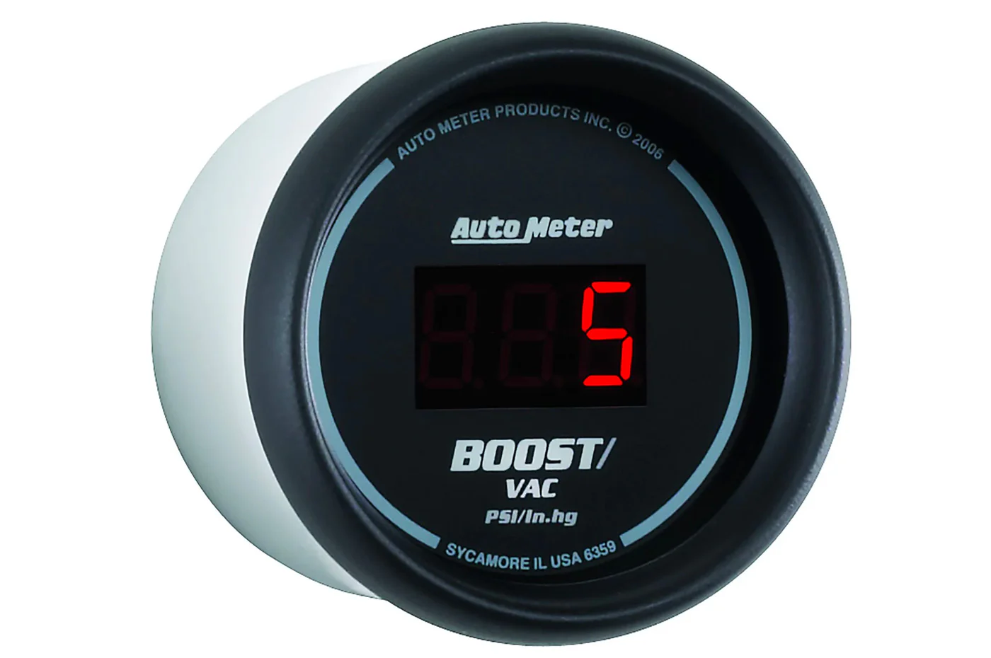 AutoMeter 52mm Sport Comp Digital -30 to 30 PSI Boost/ Vacuum Gauge (6359) - Image 3