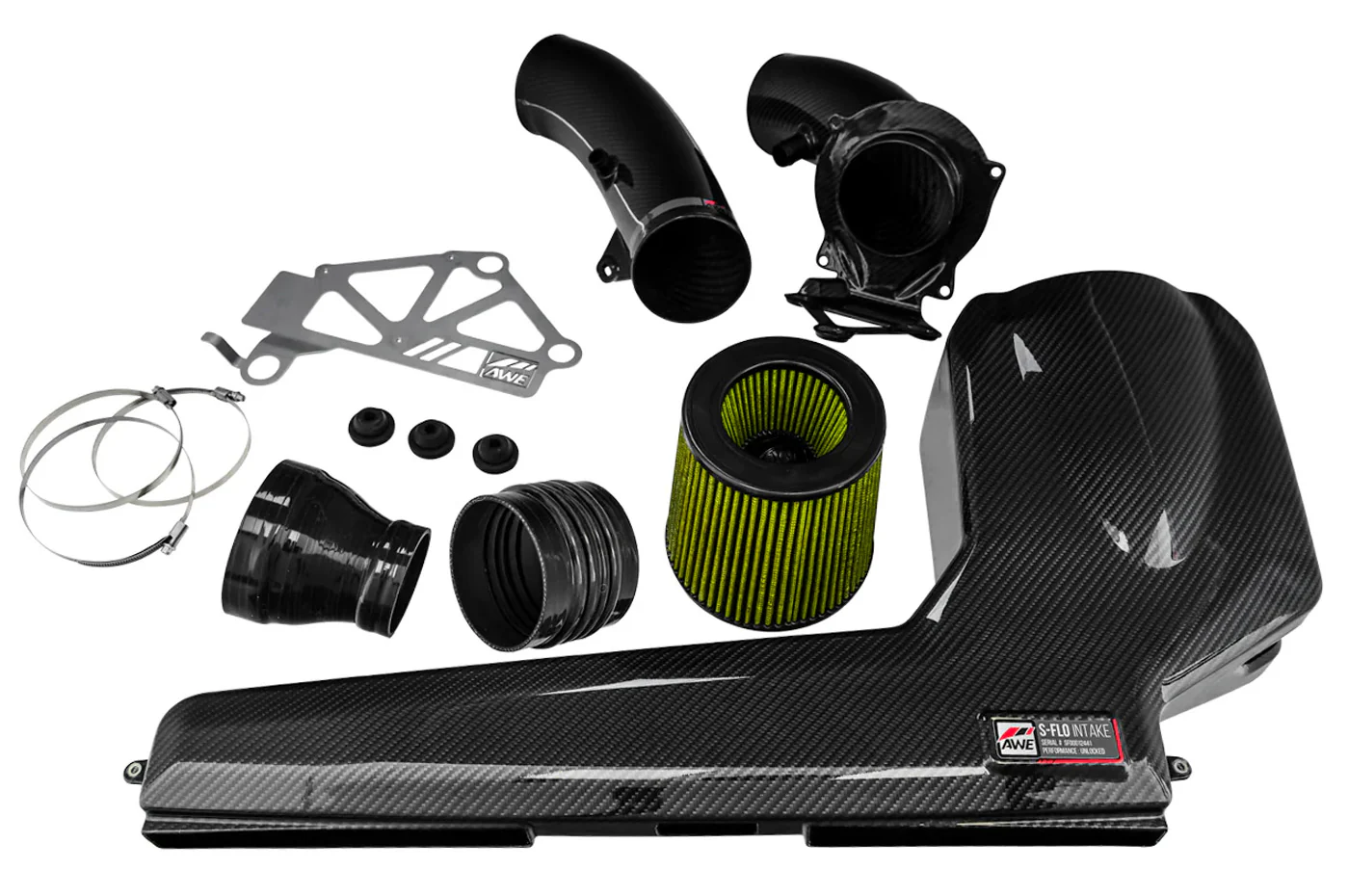 AWE 4.5" S-Flo Carbon Intake for 2017+ Audi RS3 (2660-15050/2660-15048) - Image 3