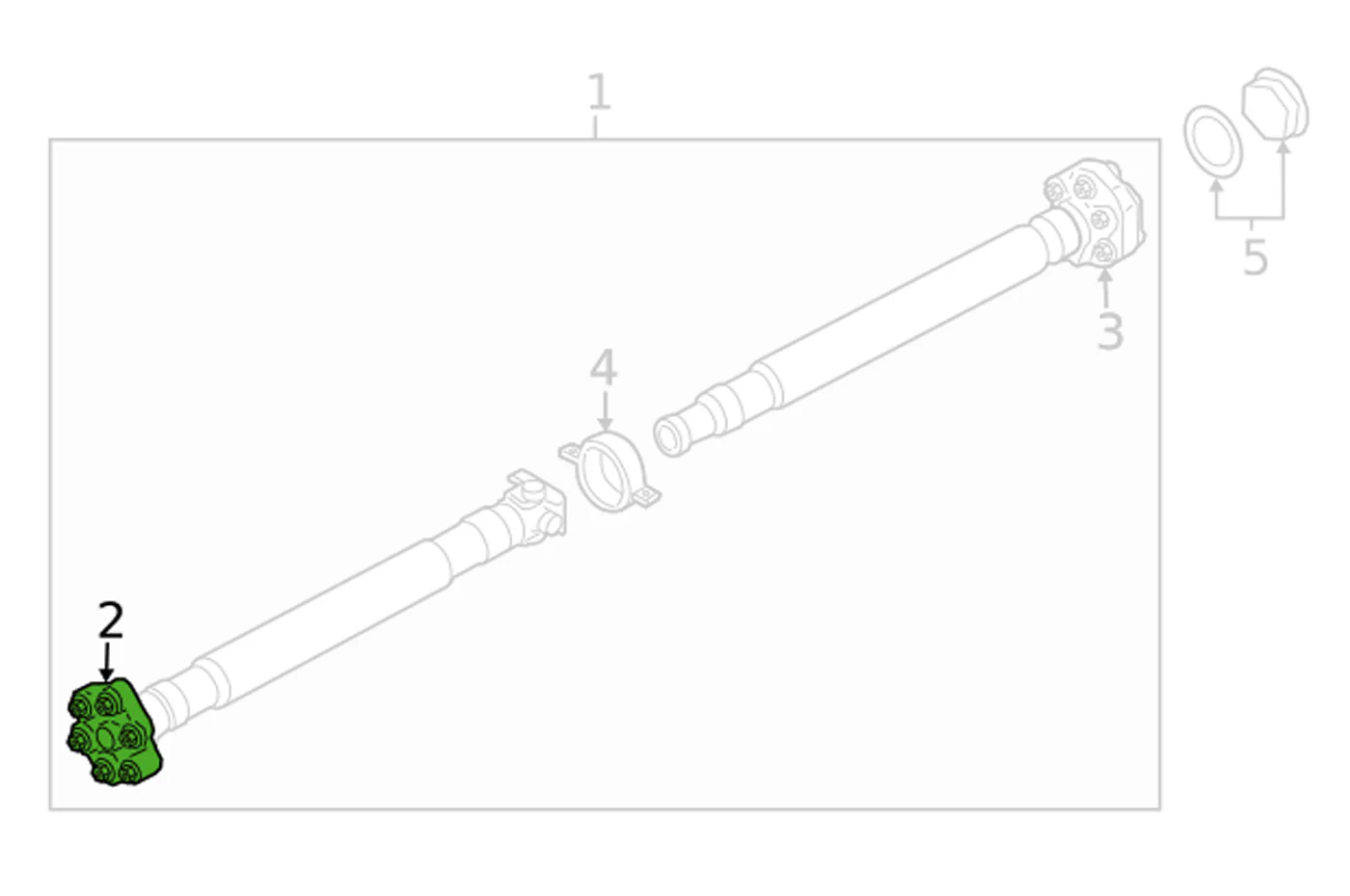 BMW OEM Drive Shaft Flex Disc/Guibo for G8X M2/M3/M4 (26119846038) - Image 2