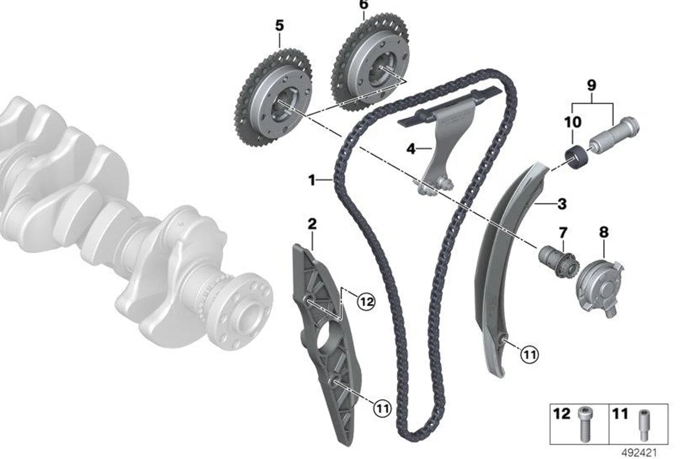 BMW OEM Engine Timing Chain for G8X M2/M3/M4 (11318053399) - Image 2