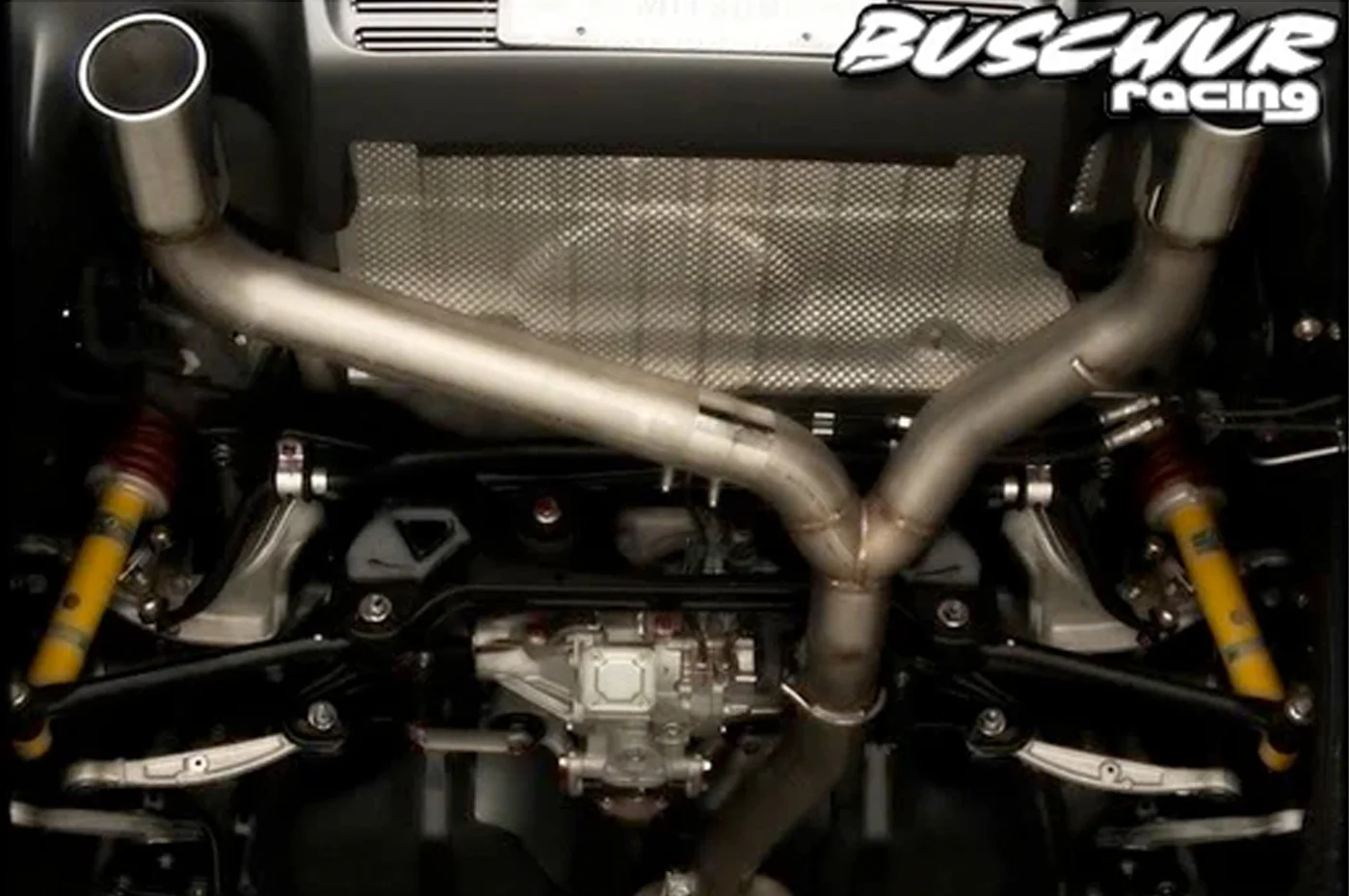 Buschur Dual Catback Exhaust with Magnaflow for Evo X - Image 2