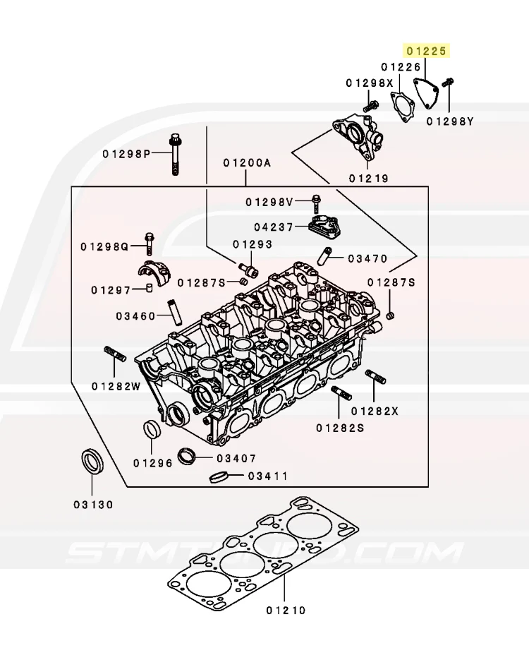 Mitsubishi OEM Cam Position Sensor Cover (Exhaust) for 97-99 DSM & Evo 4-9 (MD329502) - Image 3