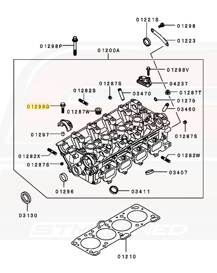 Mitsubishi OEM Camshaft Cap Bolt for 4G63 Evo DSM GVR4 (MS101353) - Image 4