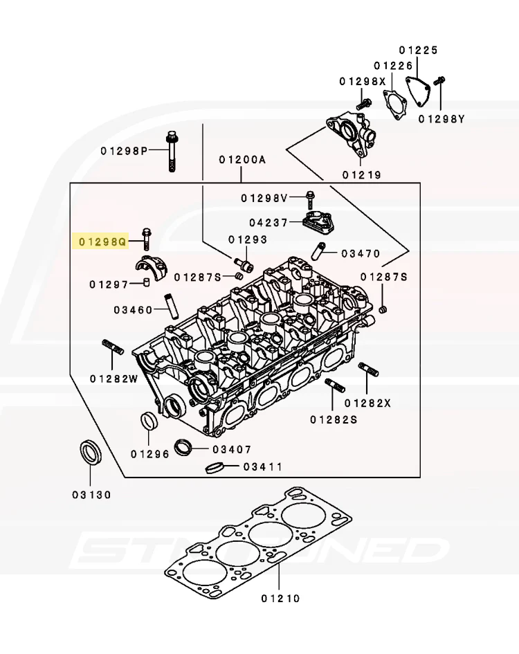 Mitsubishi OEM Camshaft Cap Bolt for 4G63 Evo DSM GVR4 (MS101353) - Image 5