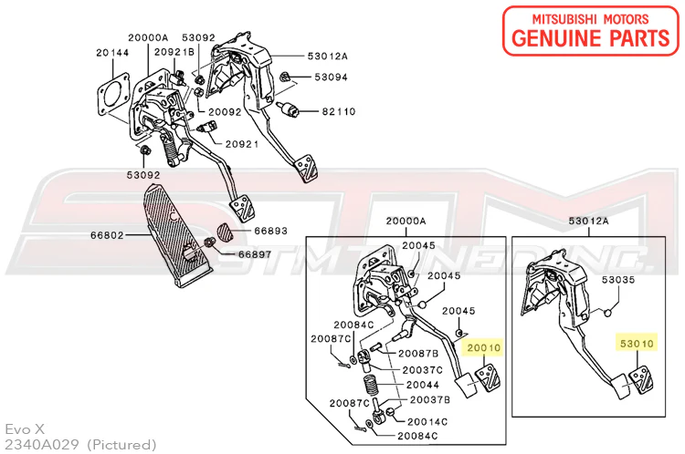 Mitsubishi OEM Clutch/Brake Pedal Pad for (Rubber) (MB193884) - Image 4
