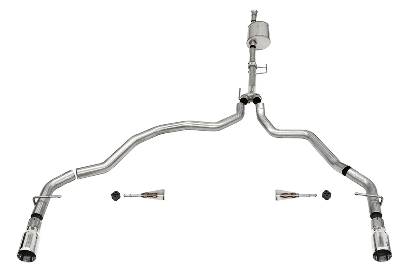Corsa Sport 3" Cat-Back Dual Rear Exit Exhaust for 2021+ Gen3 F150 Raptor (21167)