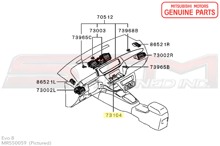 Mitsubishi Dash Panel ECU Cover - Evo 8/9 - Image 3
