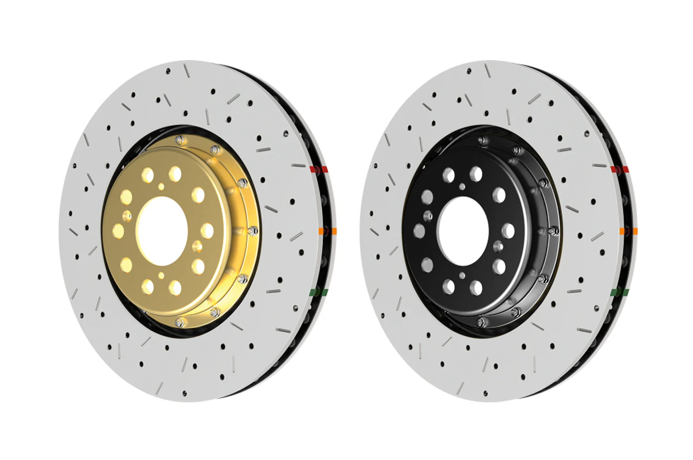 DBA 5000 XS 2-Piece Drilled Slotted Rotor for Subaru WRX/STi