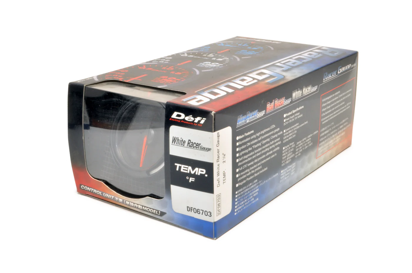 Defi White Racer 52mm Temp Gauge 100-300°F (DF06703) *Unavailable* - Image 4