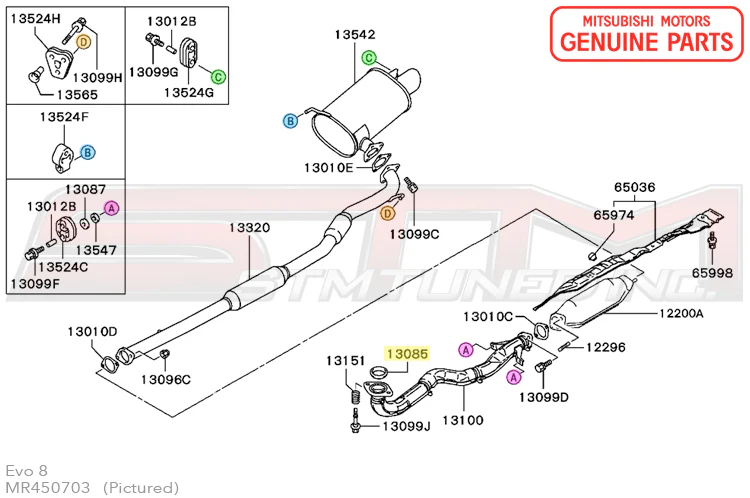 Mitsubishi Downpipe Donut Gasket - Evo 7-9/X - Image 4