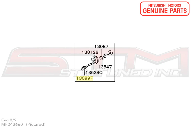 Mitsubishi Exhaust Hanger (A) Downpipe - Evo 8/9 - Image 4