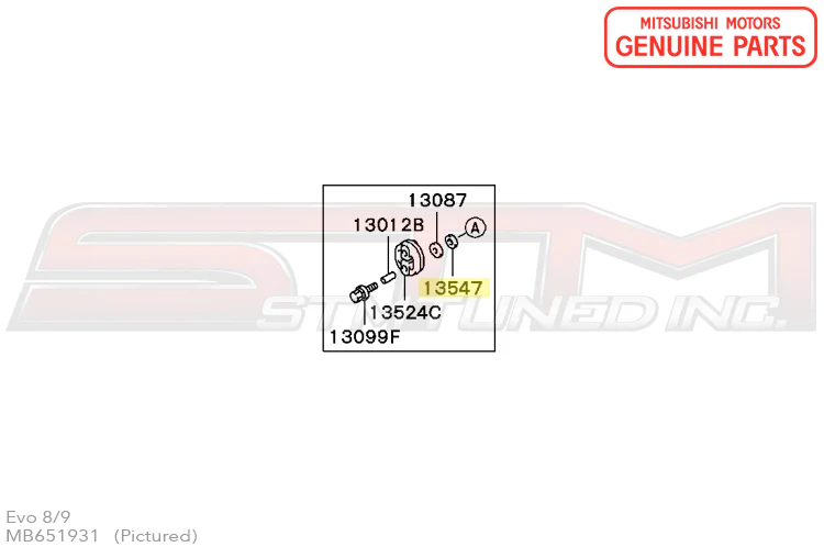 Mitsubishi Exhaust Hanger (A) Downpipe - Evo 8/9 - Image 7