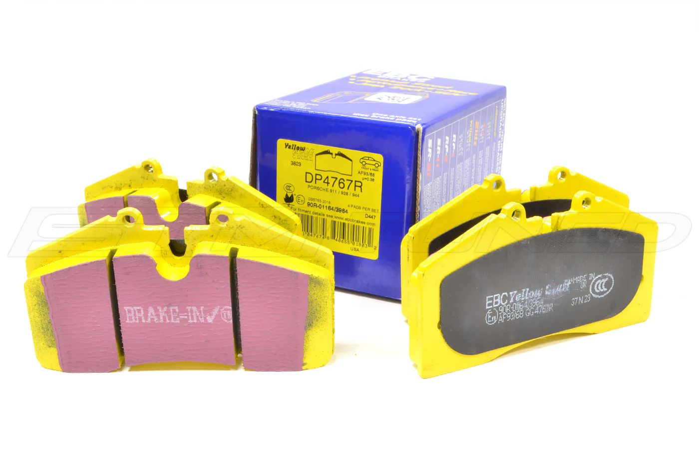 EBC Yellowstuff Brake Pads for Porsche 911/928 Rear (DP4767R) - Image 2