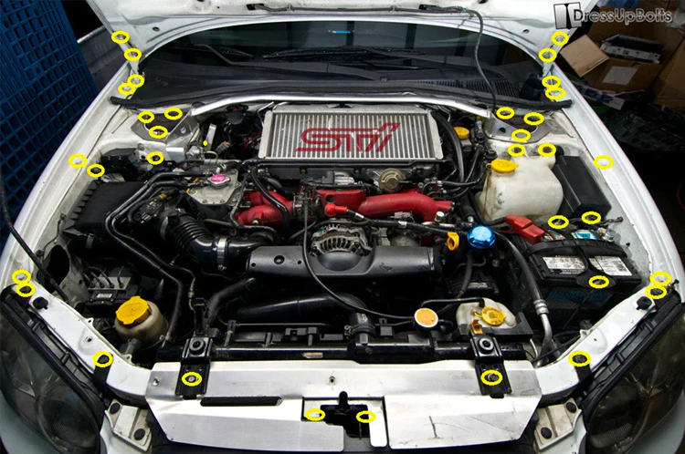Dress Up Bolts Titanium Engine Bay Kit for 04-05 WRX/STi (SUB-003) - Image 7