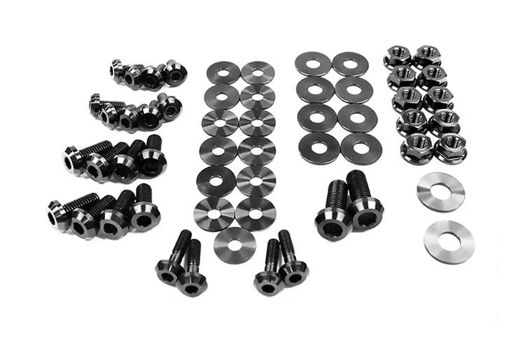 Dress Up Bolts Titanium Engine Bay Kit for R35 GTR (NIS-035)