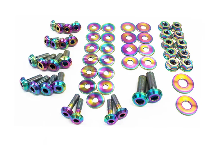 Dress Up Bolts Titanium Engine Bay Kit for R35 GTR (NIS-035) - Image 2