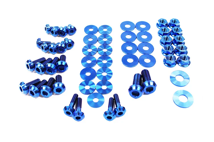 Dress Up Bolts Titanium Engine Bay Kit for R35 GTR (NIS-035) - Image 3