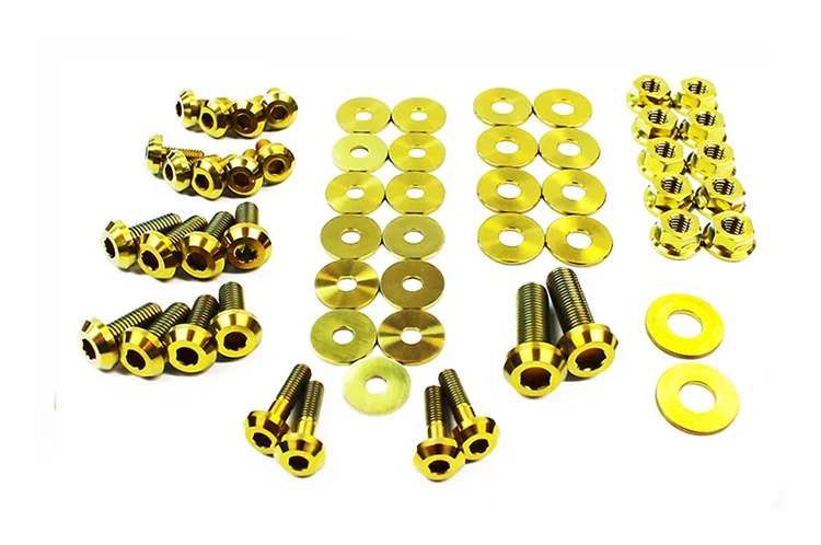 Dress Up Bolts Titanium Engine Bay Kit for R35 GTR (NIS-035) - Image 4