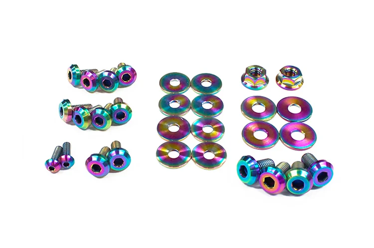 Dress Up Bolts Titanium Partial Engine Bay Kit for 1G DSM (MIT-014) - Image 2