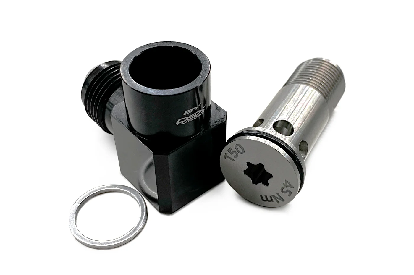 DSX Oil Pan Turbo Drain Adapter for V10 R8 Huracan - Image 2