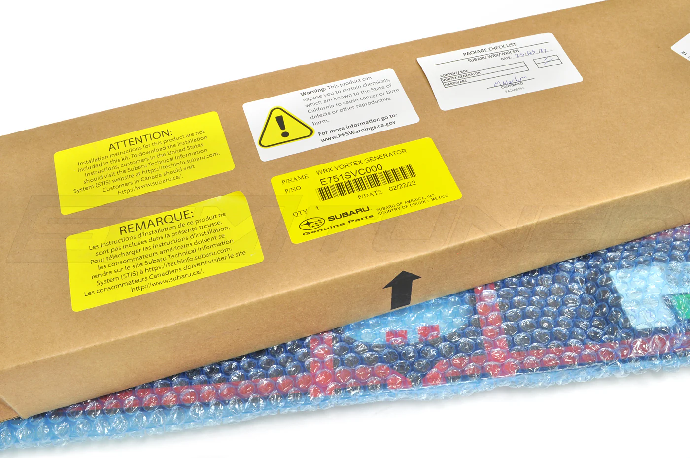 Subaru OEM FHI Vortex Generator for 2022+ WRX (E751SVC000) - Image 4