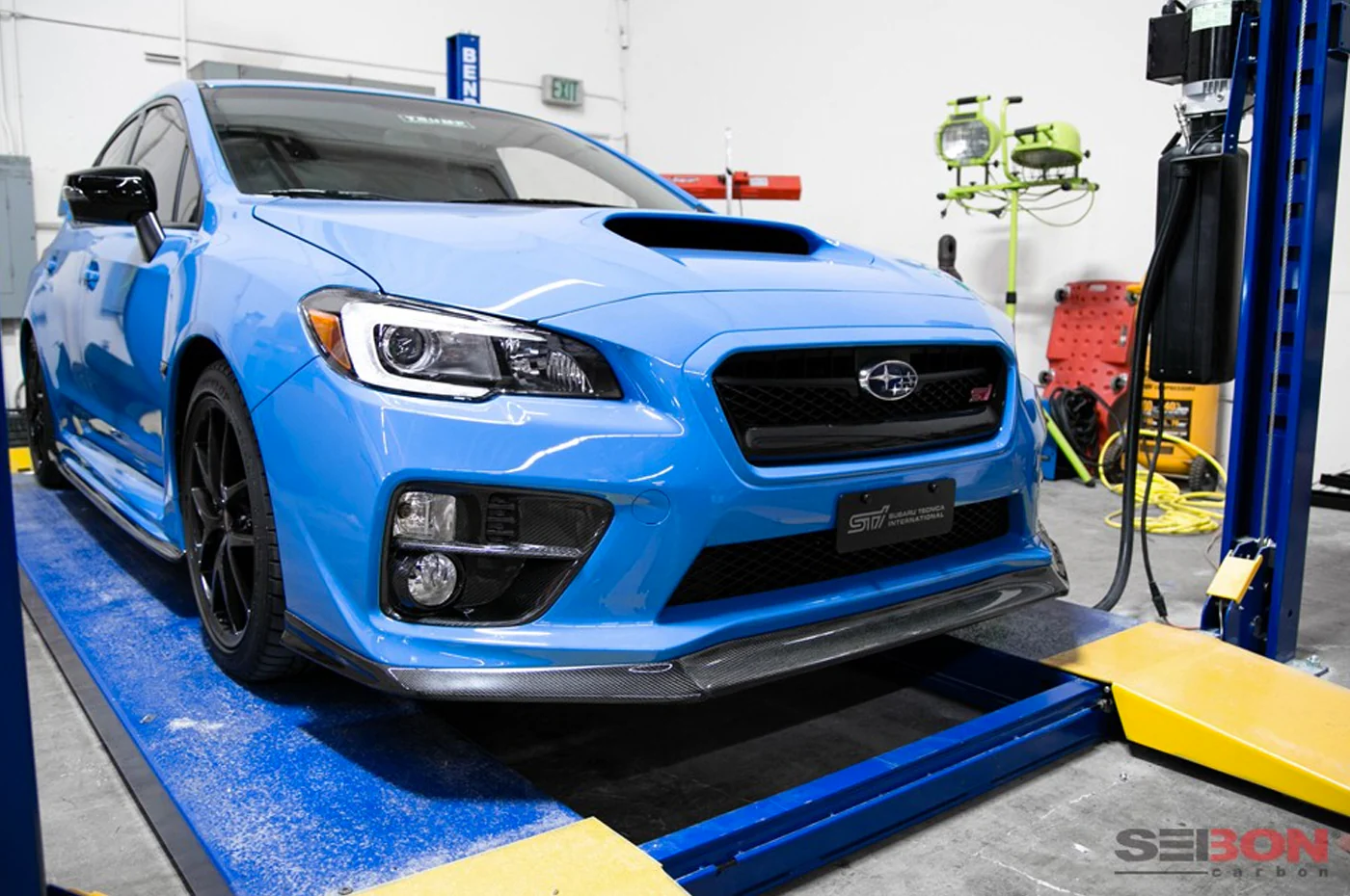 Seibon Carbon Fiber Front Lip MB1 Style for 2015-2017 WRX/STi (FL15SBIMP-MB1) - Image 5