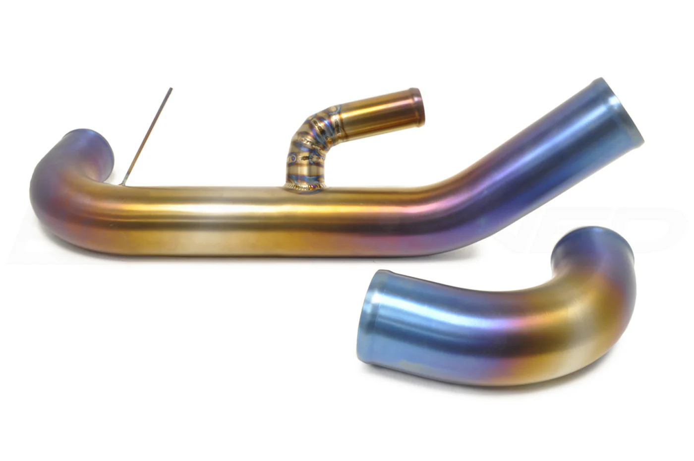 ETS Lower Intercooler Piping Kit (Burned Titanium) for Evo X - Image 2