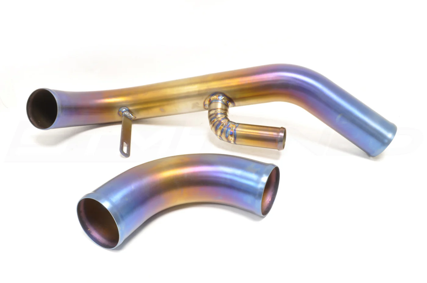 ETS Lower Intercooler Piping Kit (Burned Titanium) for Evo X - Image 3