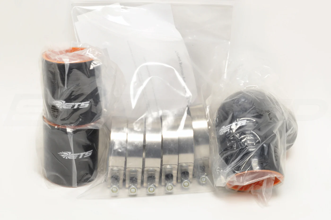 ETS Lower Intercooler Piping Kit (Burned Titanium) for Evo X - Image 5