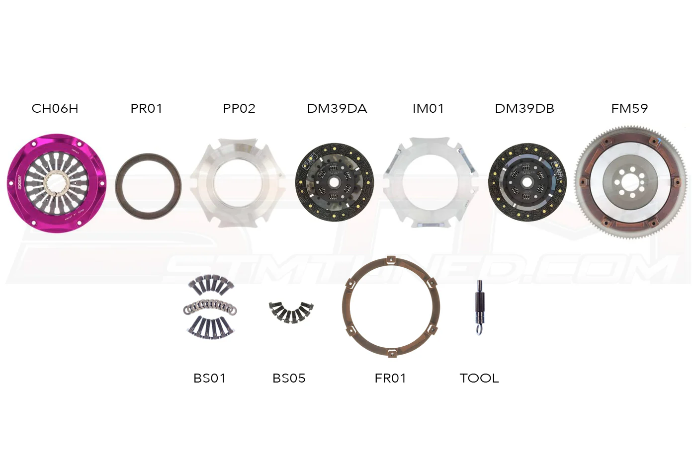 EXEDY Twin Organic Clutch Kit for Evo X (MM062SDF) - Image 7