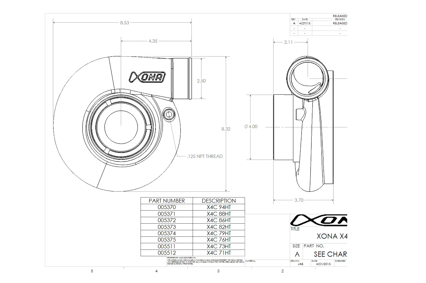 Xona Standard Rotation Turbo 700-1050HP (XRE6869S) - Image 4