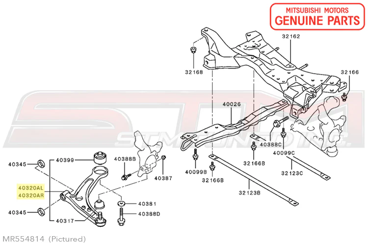 Mitsubishi Front Lower Control Arm - Evo 7/8/9 - Image 5