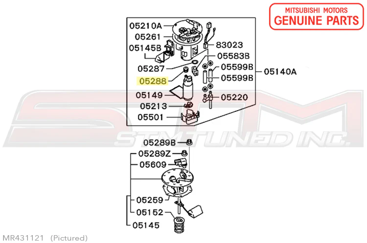 Mitsubishi Fuel Tank Grommet - Evo 7/8/9 - Image 3