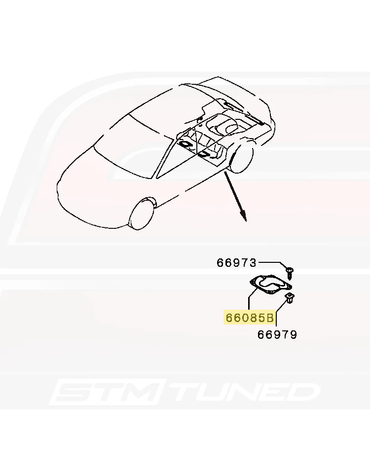 Mitsubishi OEM Fuel Tank Inspection Lid for Evo 8/9 (MR991810) *Discontinued* - Image 3